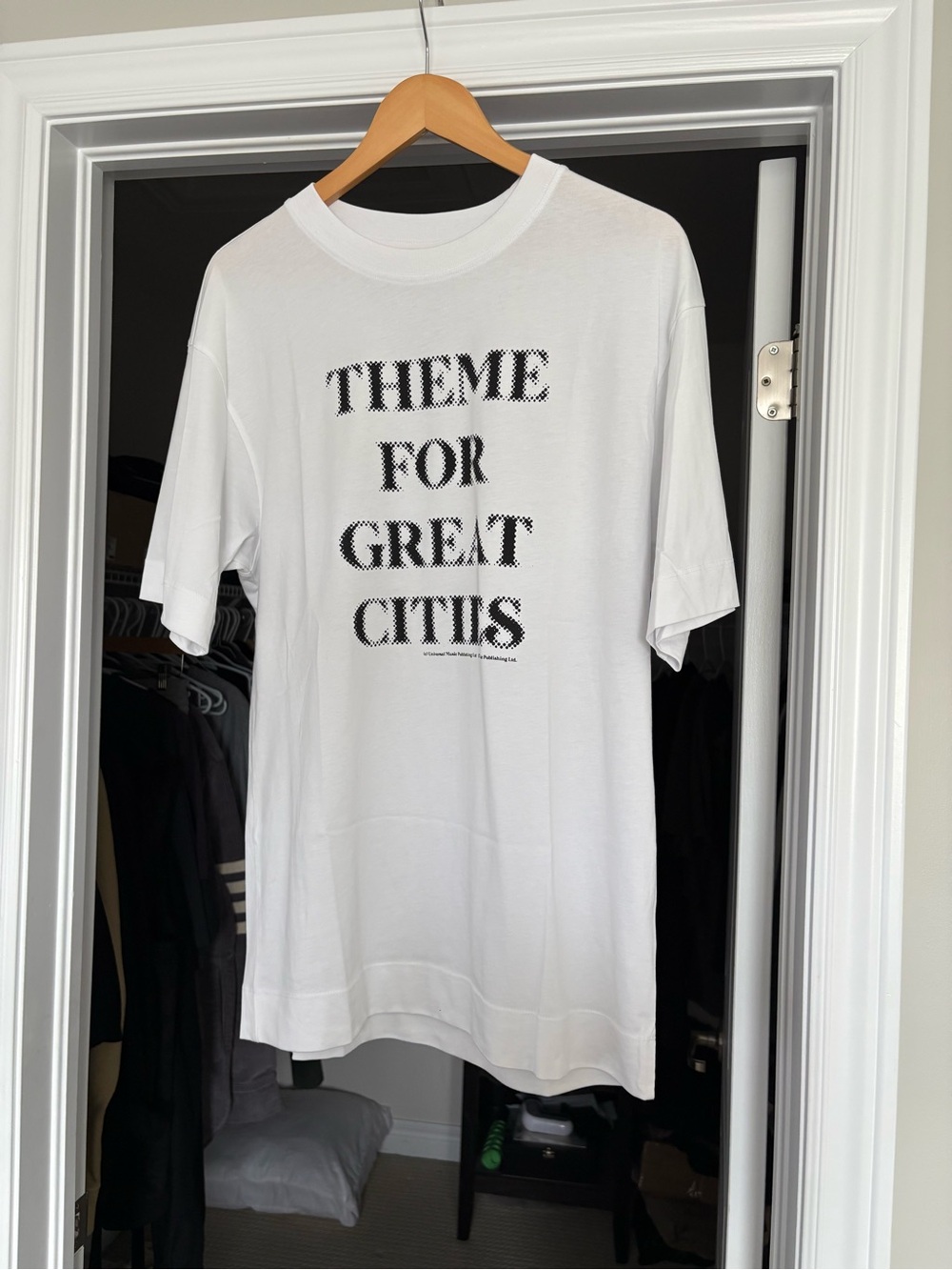DRIES VAN NOTEN White Theme Song T-Shirt, Medium